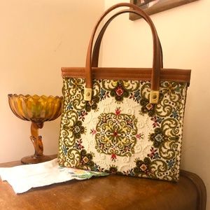 Vintage embroidered handbag